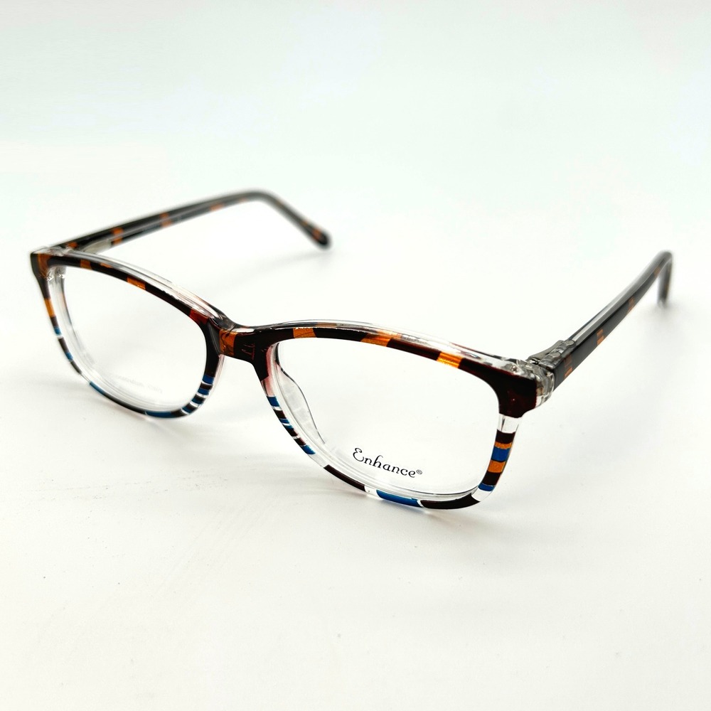 Womens Eyeglasses Frames Enhance EN4047 Size 51-17-140 Tortoise Blue Mix NEW